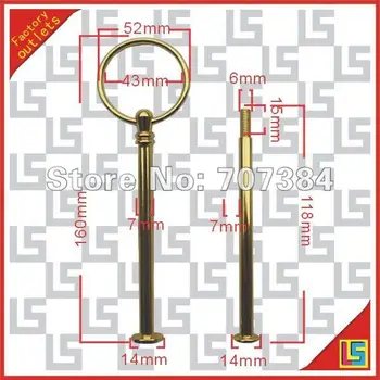 

Hot sale 2 tiers/set lengthened Circle design cake stand handles/cake stand holder