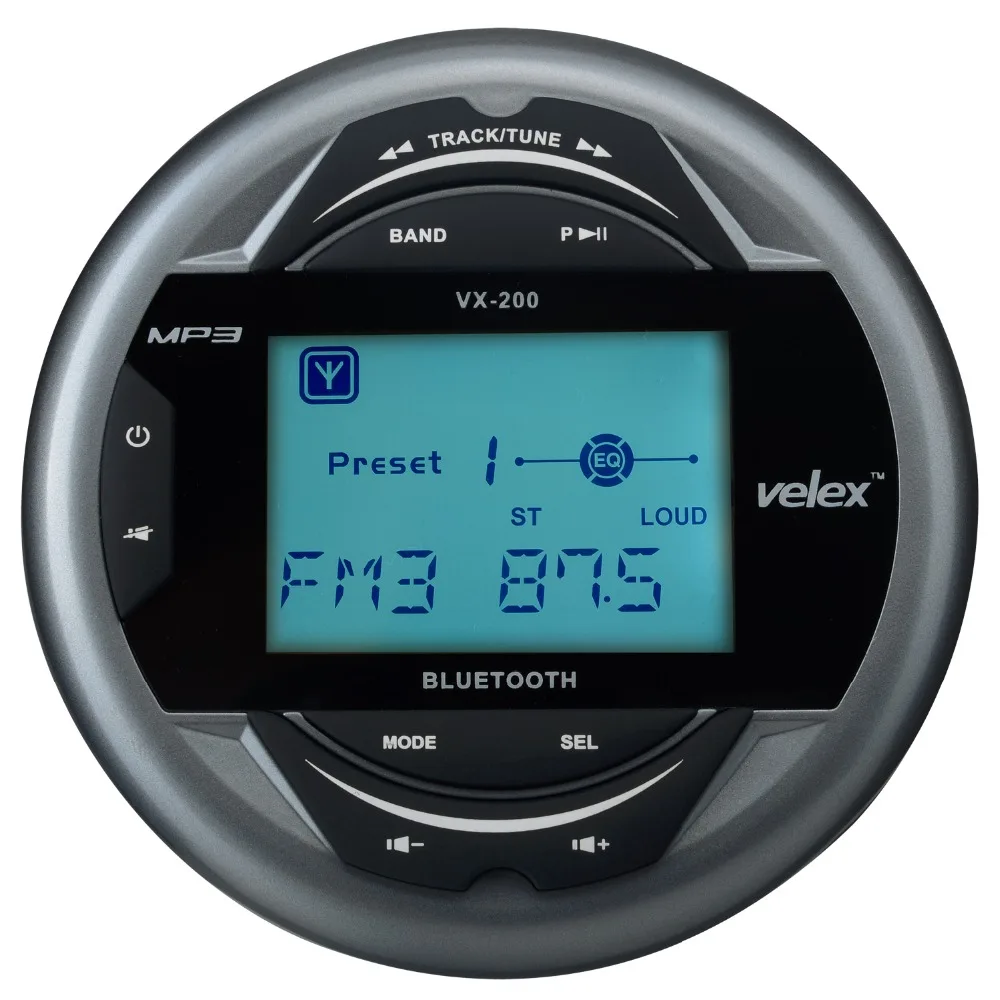 Waterproof Bluetooth Marine Digital Media Stereo Receiver with MP3