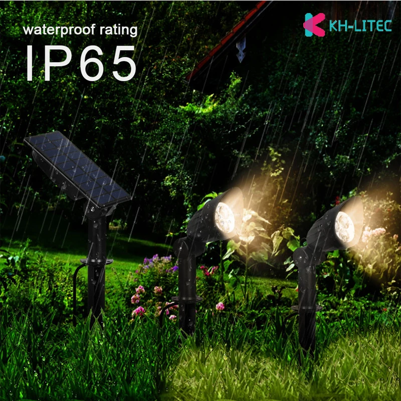 Luzes do Jardim Lâmpada do Gramado Paisagem ao ar Iluminação à Prova Lâmpada de Parede Levou Energia Solar Holofotes Lâmpada Livre d' Água Casa Quintal Parede Caminho 3 Cap 10 3-LED-Cap-Solar-Power-Spotlight-Garden-Lawn-Lamp-Landscape-Lights-Outdoor-Lighting-Waterproof-Home-Wall-Yard-Pathway-Wall-Lamp-3000K(4)