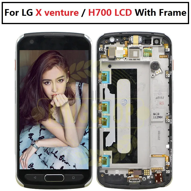 

5.2''100% test for LG X venture lcd display with frame replacements parts for LG H700 LCD display with frame with tools