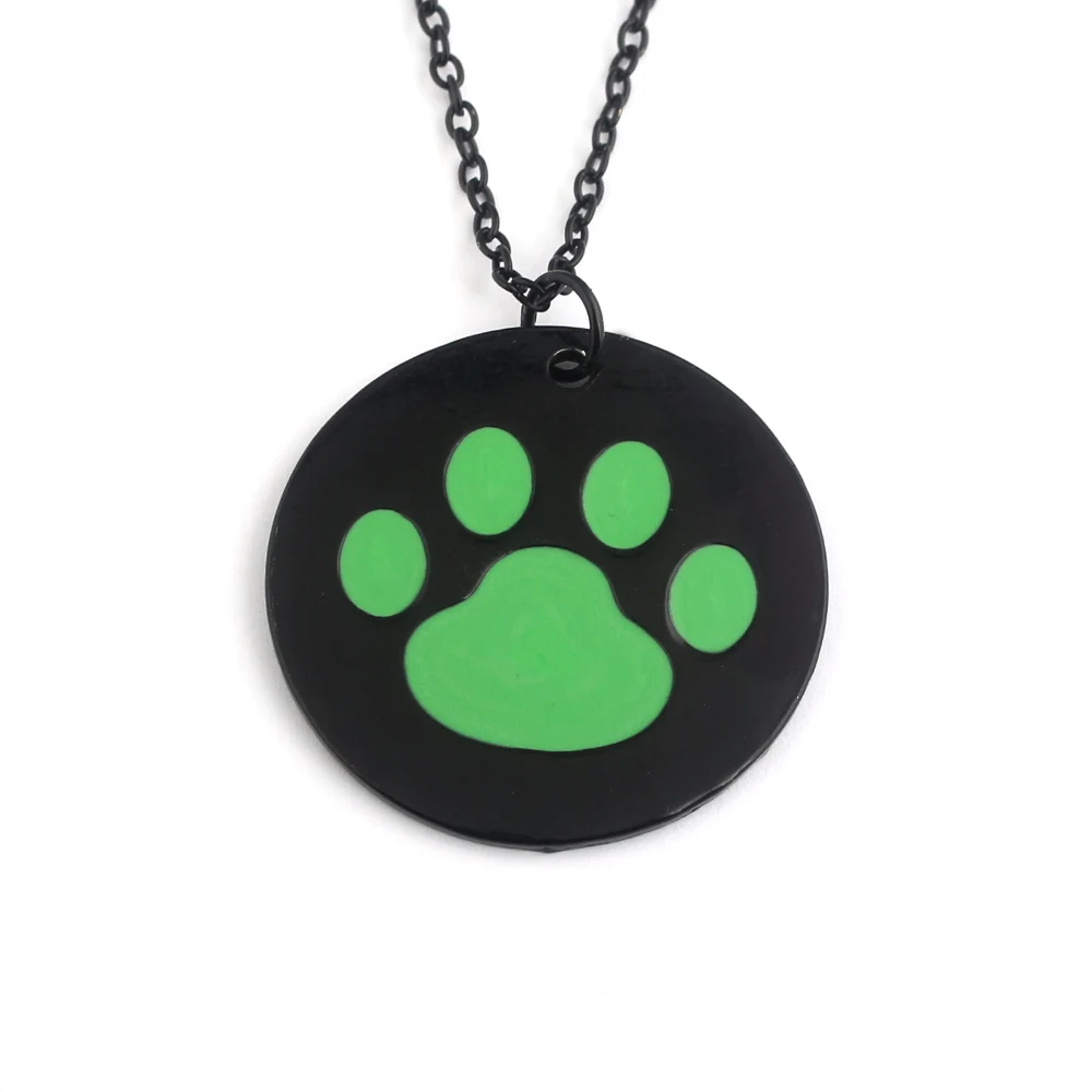 Miraculous Ladybug Black Cat Noir Necklace Noir Green