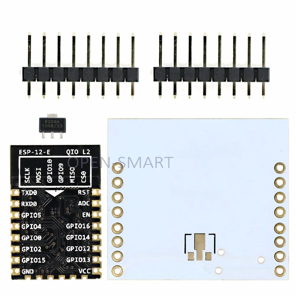 Беспроводной модуль приемопередатчика ESP8266 Wifi с антенной PCB + плата адаптера для