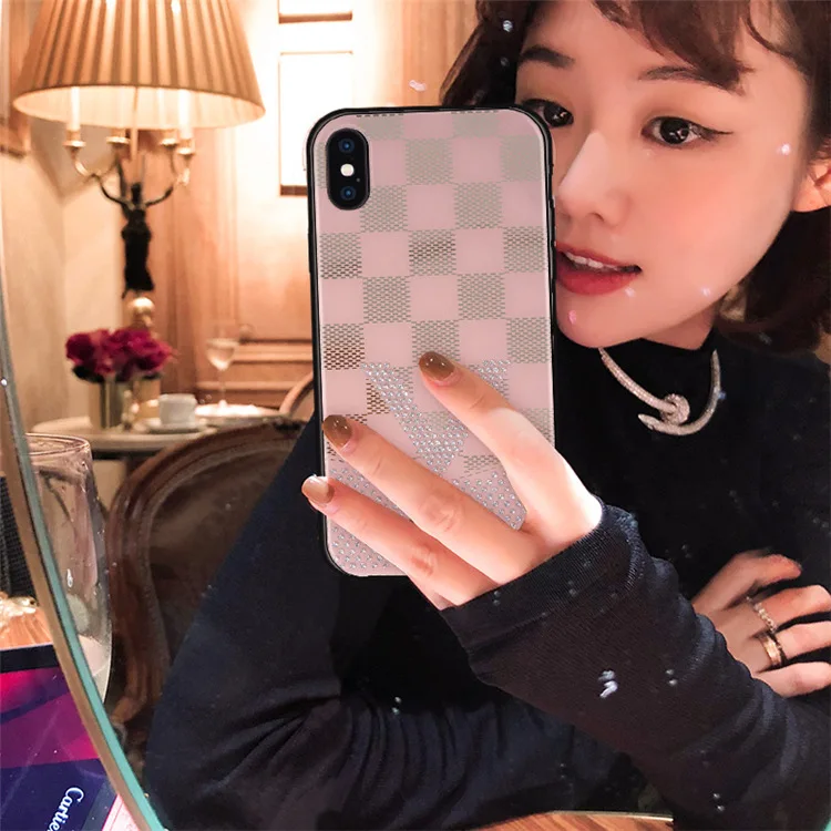 

YY New style shell for Apple iphone XR XS max mobile phone rhinestone wave creative iphone 6 7 8 plus protective cases phoneCase