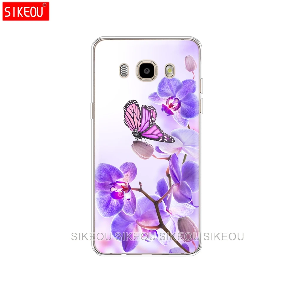 Силиконовый чехол для телефона для Samsung Galaxy J1 J2 J3 J5 J7 мини премьер-Орхидея Красочные цветы - Цвет: 73626