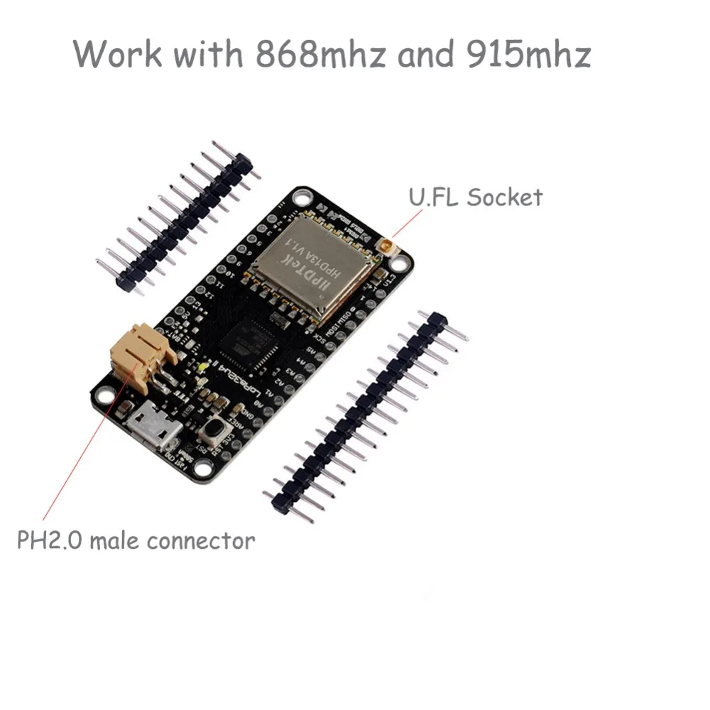 RCmall LoRa32u4 II Lora макетная плата 868 МГц 915 МГц IOT модуль LiPo Atmega328 SX1276 HPD13 с антенной FZ2865+ DIY0050