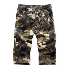 Летние мужские камуфляжные повседневные шорты Военный multi-карман укороченные штаны