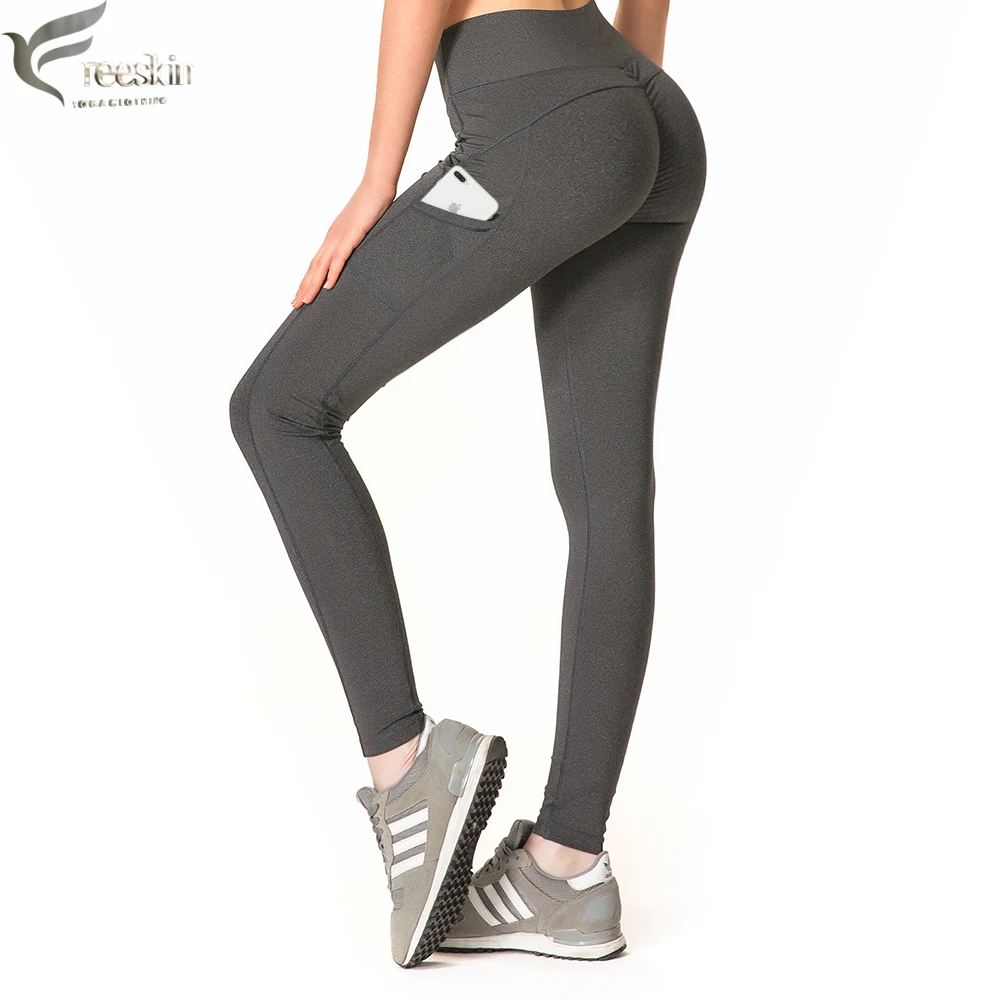 

Zhangyunuo Push Up Leggings With Pockets Women Sport Pants Fitness Gym Running Patchwork Yoga Workout Leggings For Women