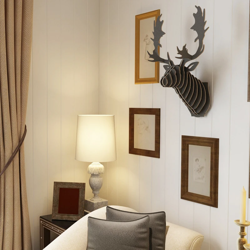 canada quebec milu reindeer head 3d diy wooden wall home decoranimal hangingdeer