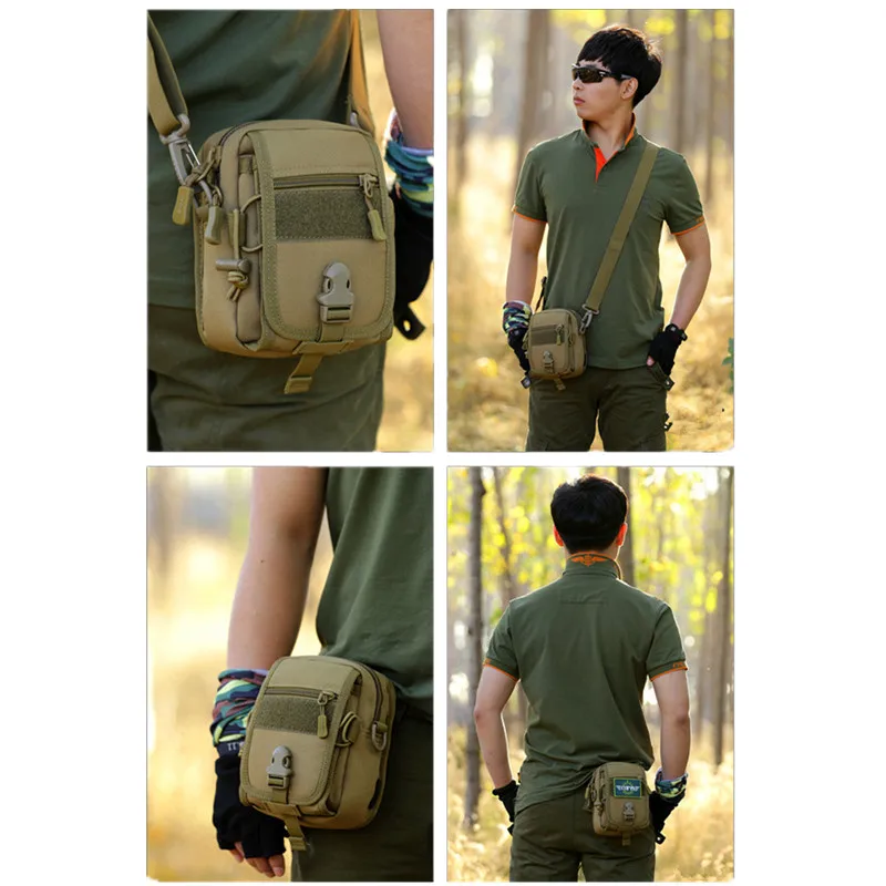 Mens Crossbody bag Military Leisure Oxford Shoulder Bag Multifunctional Travel Messenger Bag Camouflage Equipment V41