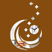 Новые горячие продажи кварцевые акриловые пасторальные настенные часы современные украшения дома Роскошные зеркальные часы со стразами