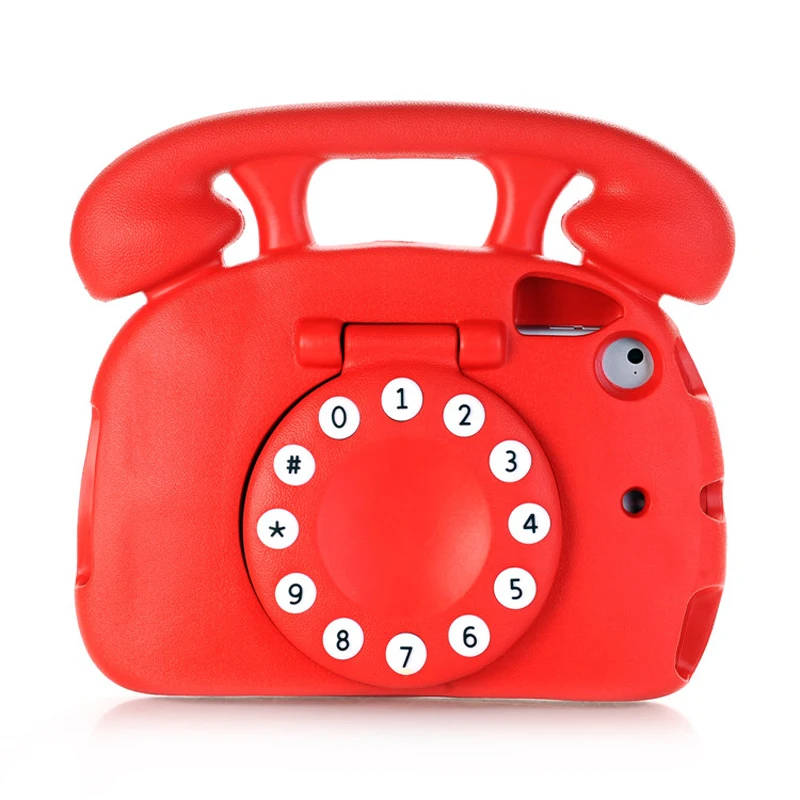 

EVA Foam Kids Light Weight 3D Telephone Design Style ShockProof Case Cover with Kickstand for iPad Mini Mini 2 Mini 3 Mini 4