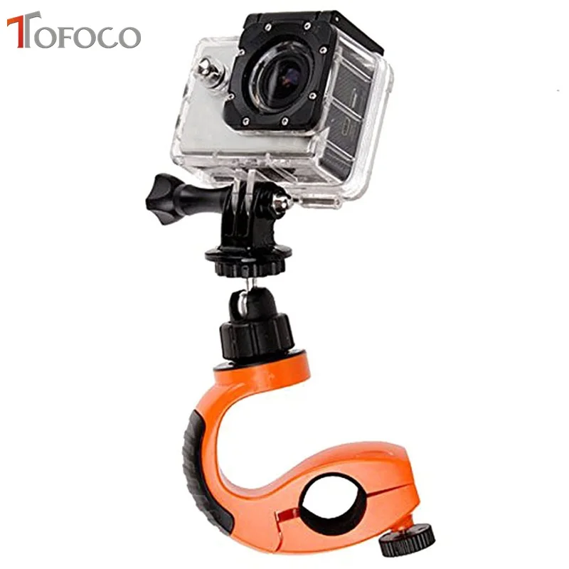 Tofoco 360 градусов вращения для Gopro велосипед Велосипед Мотоцикл Руль держатель кронштейн для Hero 4 3+ 3 2 Sjcam Xiaomi