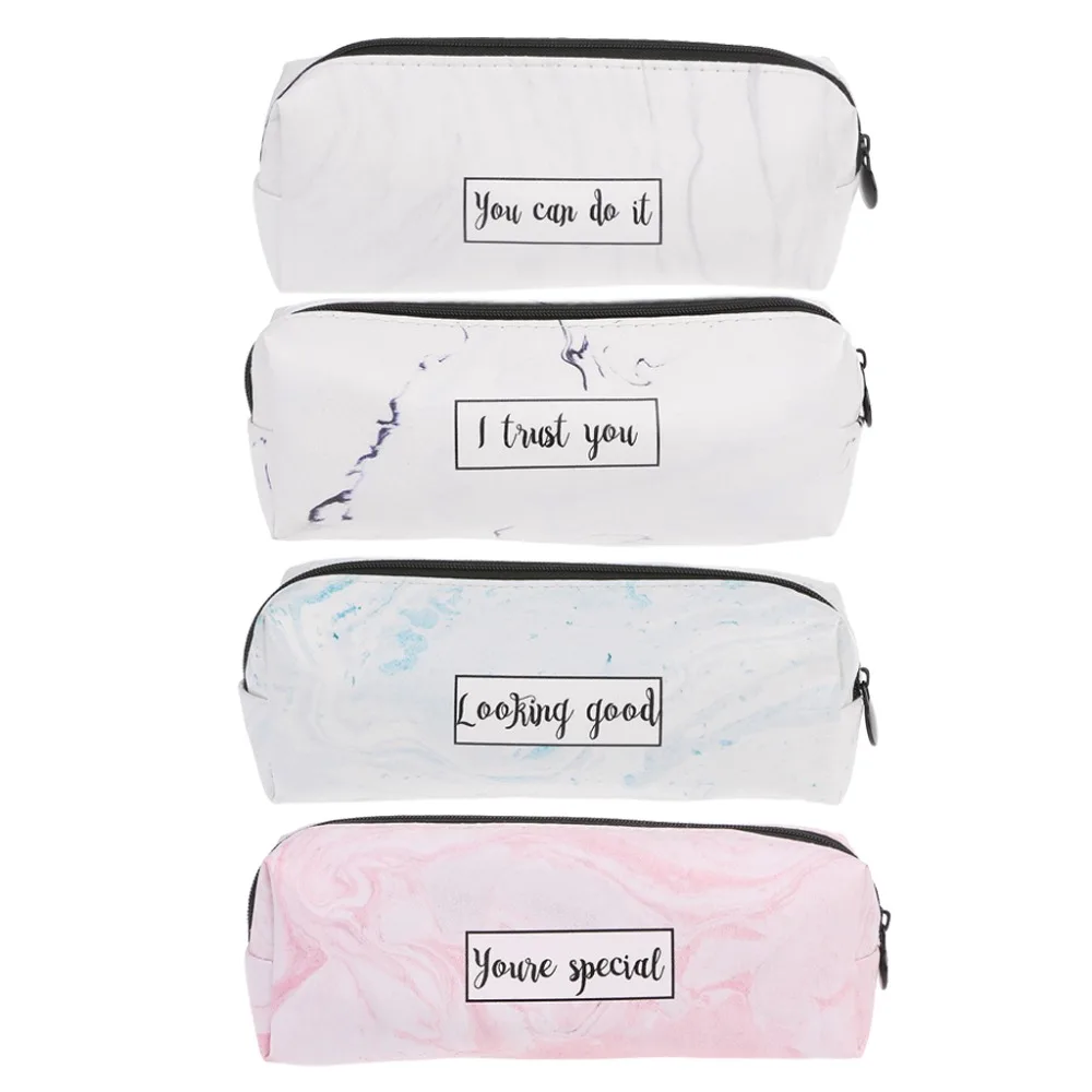 

Marble Pencil Case Stationery School Supplies Storage Pencil Cases School Tools