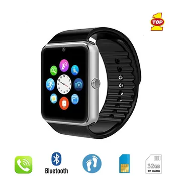 

Smart Watch GT08 Clock Sync Notifier Support Sim TF Card Bluetooth Connectivity Android Phone Smartwatch Alloy Smartwatch