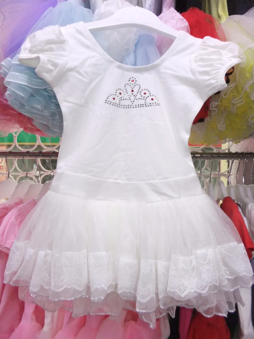 

wholesale-Black and white Short sleeve girl's ballet skirt,Children ballet skirt,tutu dance dress,kid dancing dress,baby skirt