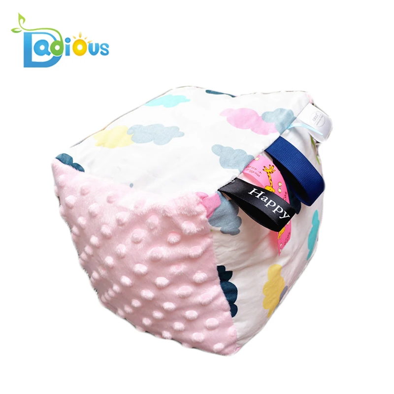 ABDL Baby Toys Plush Bright Colors Baby Soft Adult Baby Playing Taggies Stuffed Block Taggies
