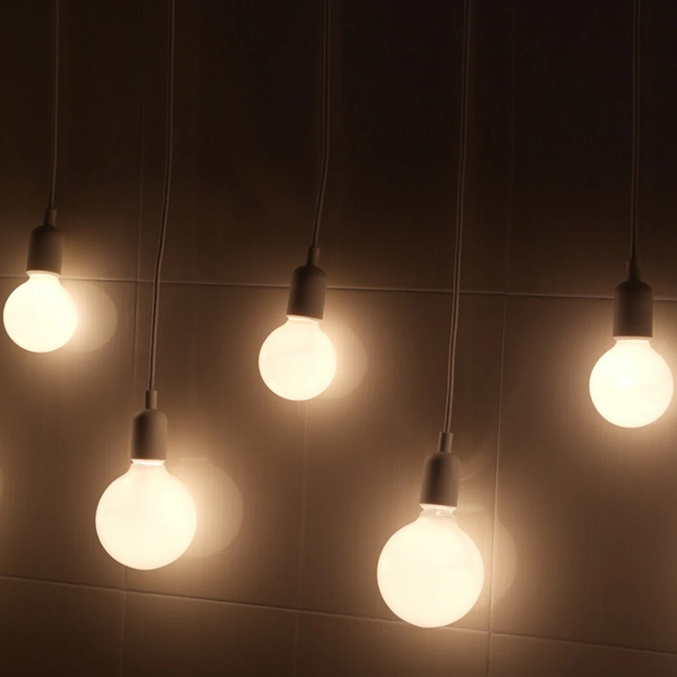 4PCS G80 7W Warm Light LED Bulb Bubble Ball Bulbs E27