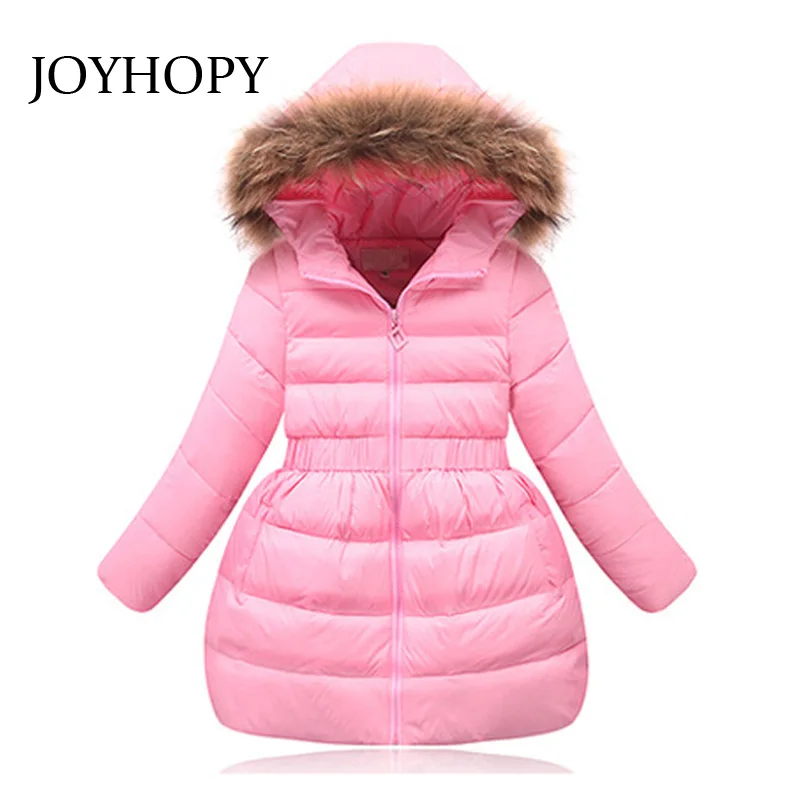 

2017 Fashion Girl winter down Jackets Hooded Children Coats warm baby thick duck Down Kids Outerwears jackets