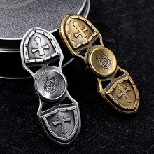 Спиннер-Спиннер высокого качества Цезарь большой ретро крестоносые бронзовые ручные игрушки EDC ручной Спиннер для аутизма и СДВГ игрушки