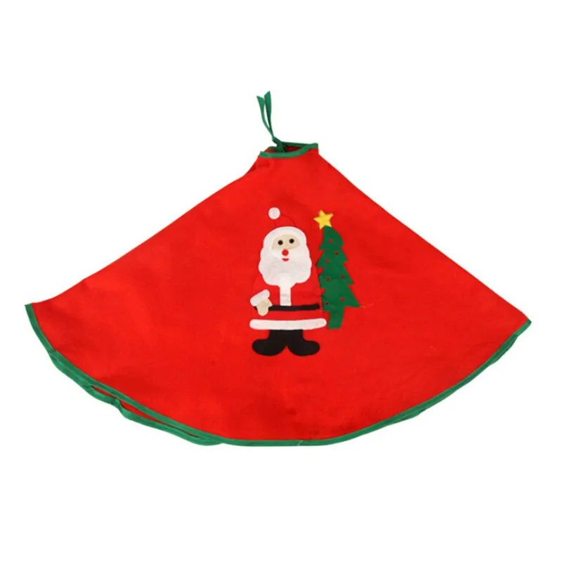 1 шт. Санта Клаус дерево юбка коврик под рождественскую елку украшение в виде елки рождественские аксессуары рождественские украшения 80 см