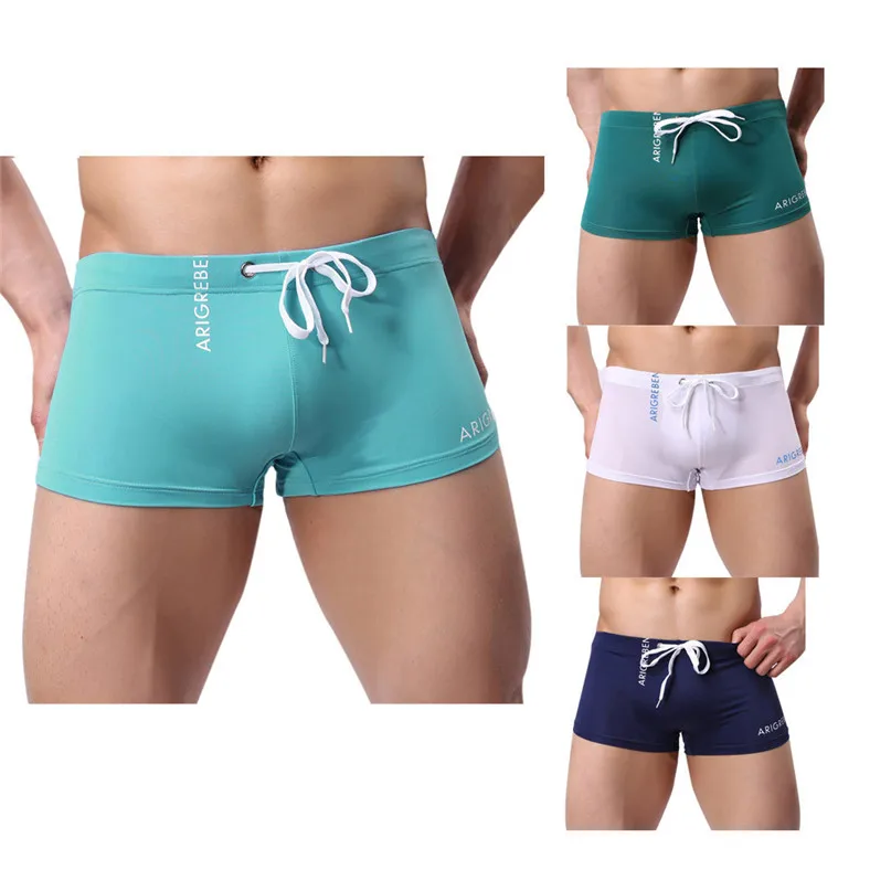 Mens Sexy Briefs Swimwear Running Boxer shorts Beach Underwear Trunk Underpants Swim Casual Quick-drying Swimwear Pants #2J19 (21)