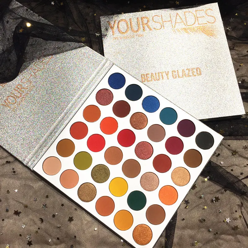 

Beauty Glazed New 36-color Pearlescent Eyeshadow Palette Glitter Eyeshadow Long-lasting Easy To Wear Makeup Pallete