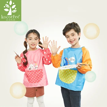 

Children Baby Todder Waterproof Long Sleeve Art Smock Apron Eating Smock for Painting Art Class Art Craft Painting Apron avental