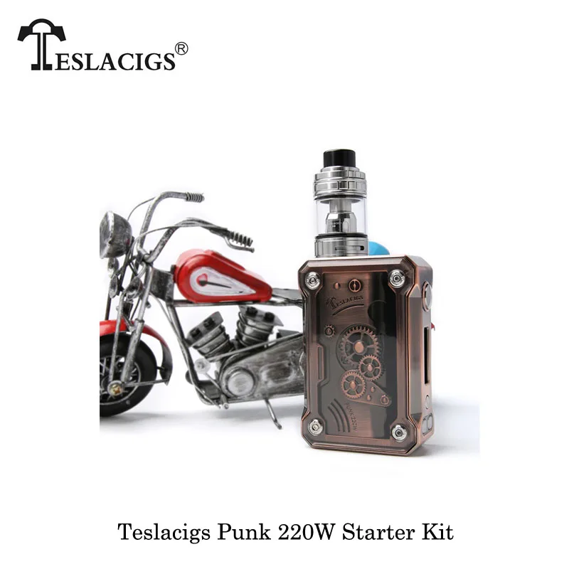 Электронные сигареты TESLACIGS Tesla Punk 220 Вт коробка мод с H8 Sub Ом Танк E8/E2 питание от