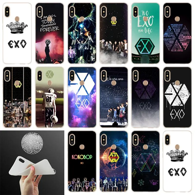

Phone Case EXO baekhyun For Xiaomi Redmi Note 7 6 5 4x redmi 7 6pro 6a s2 5a 4a 4x 5plus y3 Soft Cover Coque