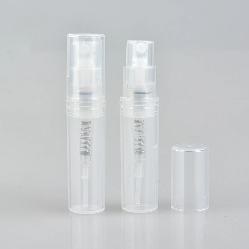 

10Pieces/Lot 2ML Mini Plastic Trial Pack Perfume Bottle With Spray& Empty Portable Cosmetic Parfum Tube For Traveler