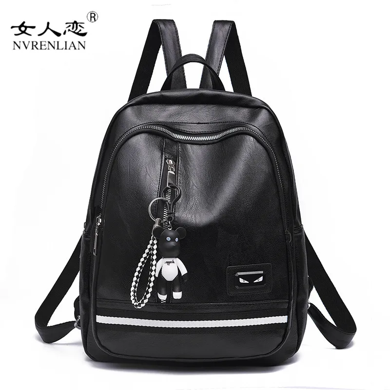 

NVRENLIAN 2018 Fashion Women Backpacks For Girls Backpacks Black Backpack Female Girls Bags Ladies Travel Bag Mochila
