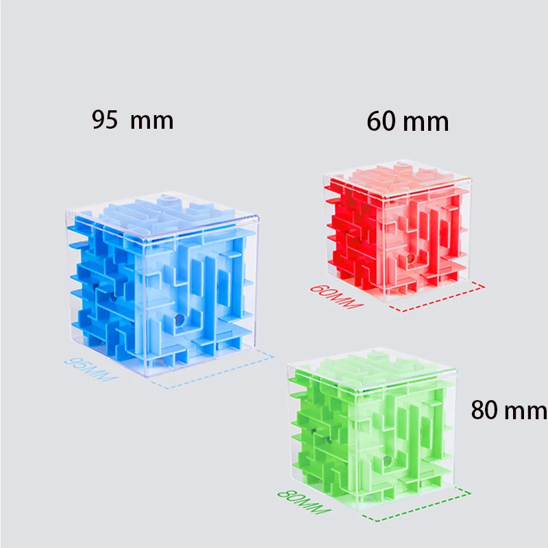 3D лабиринт Детский развивающий магический куб головоломка со стальными