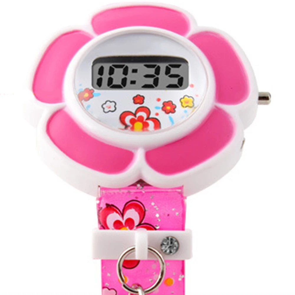 Детские часы с милыми цветами, Мультяшные Детские Силиконовые наручные часы, цифровые наручные часы для детей, часы для мальчиков и девочек, наручные часы