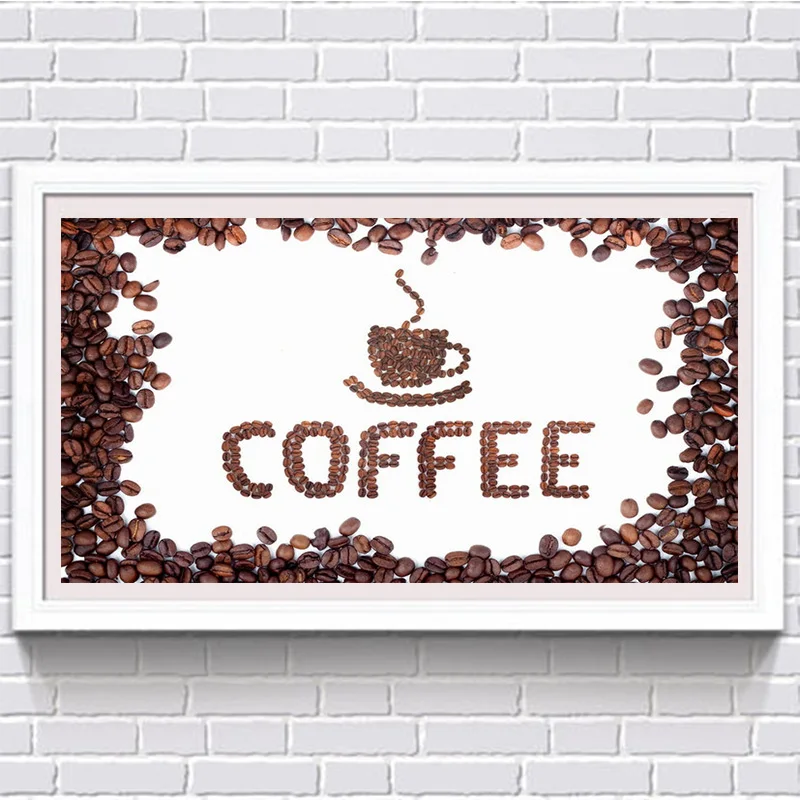 DIY diamond painting coffee beans pattern diamond paintings cross