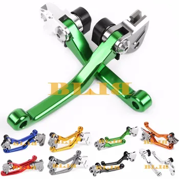 

For Kawasaki KLX125 KLX150S KLX250 D-TRACKER Motocross CNC Pivot Racing Dirt Bike Clutch Brake Levers 2011 2012 2013 2014 2015