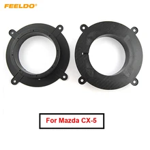 FEELDO 1 пара автомобиля 6," динамик разделитель коврики для Mazda CX-5/Mazda 3/6 Atenza аудио динамик колодки адаптер держатель установщик кольцо наборы