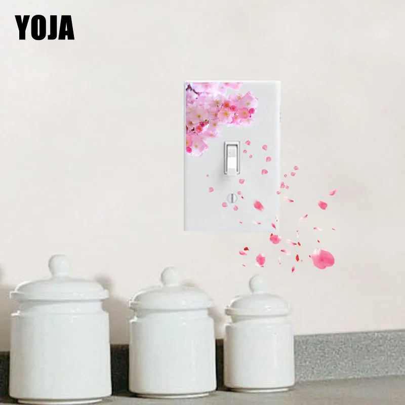 Декоративный переключатель YOJA 13SS0108 в китайском стиле с розовыми цветами
