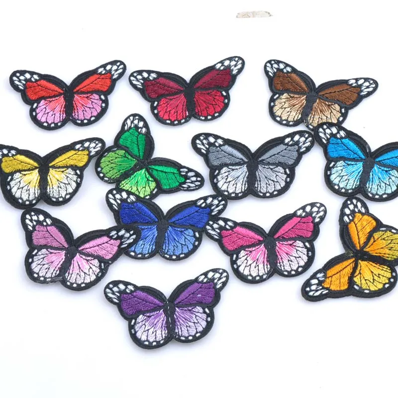 

10pcs Patches badge Iron on for clothing Mixed Butterfly decoration repair decals sewing On Motif Patches CP1585