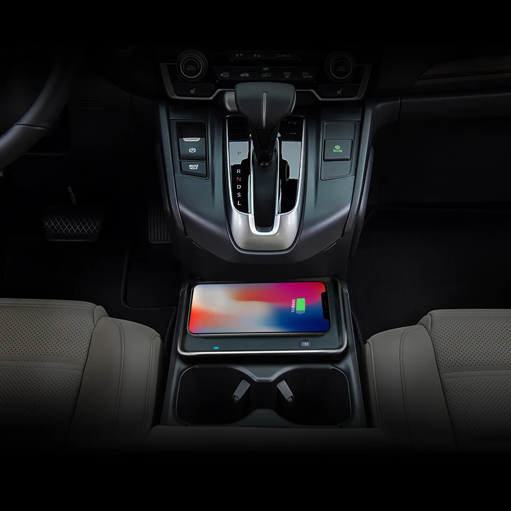 Aotsr QI Беспроводное Автомобильное зарядное устройство для Honda CR V 2017 2019