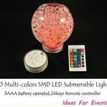 Реальное продвижение мульти 0,7-0,9 м Decoracao Лот из 4 RGB Водонепроницаемый светодиодные фонари как Свадебные вечерние аксессуары для украшения