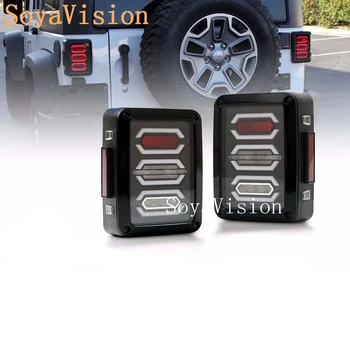 

Hot Plug and Play LED Taillight Assembly Reverse Brake Tail Lights With USA European models for 07-16 Jeep Wrangler Taillight
