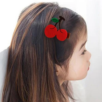 

Girls Hair Accessories Cute Cartoon Fruit Design Hair Pin Set Children Hairpin Princess Hair Clips