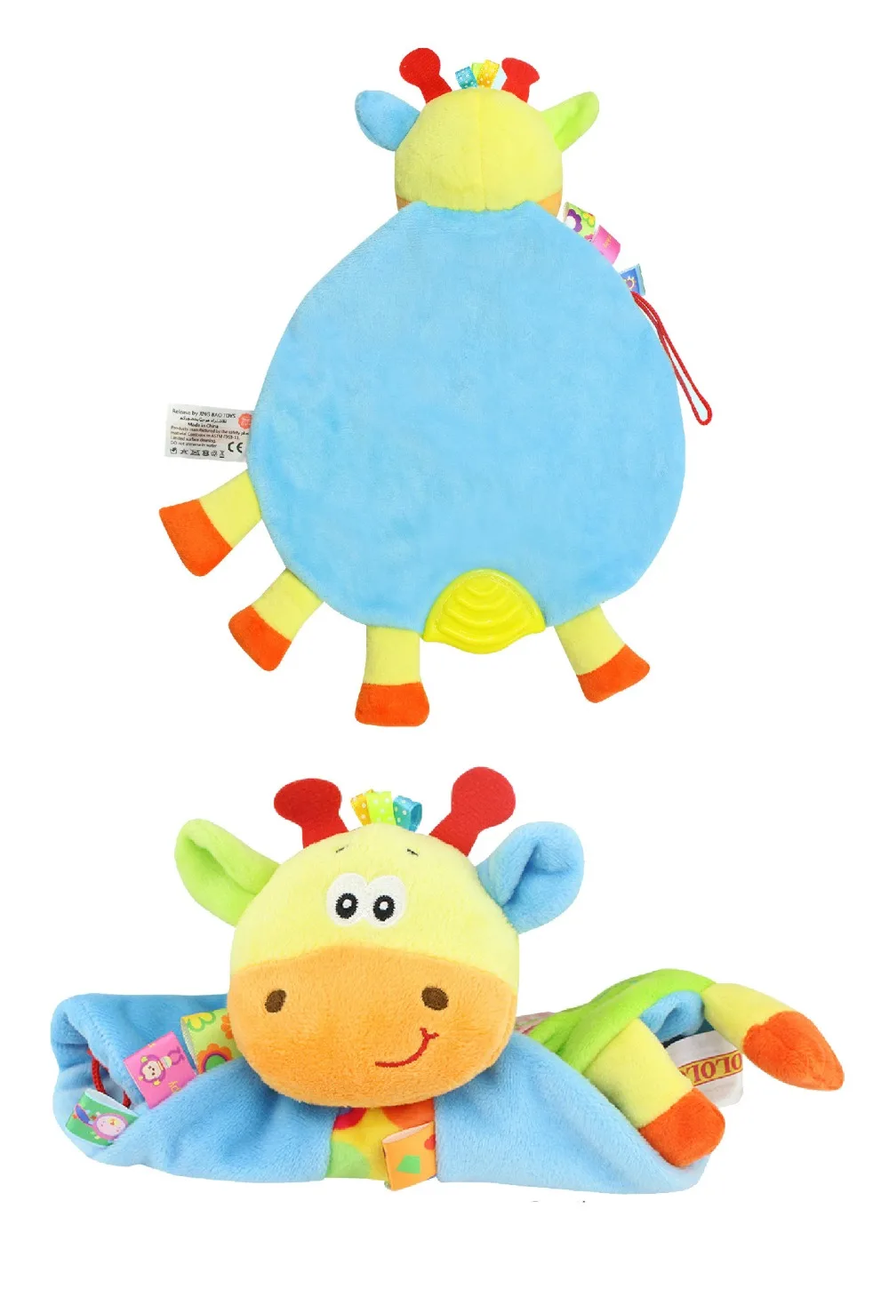 MOTOTO детские мягкие Полотенца осел Кролик Лягушка Обезьяна Слон комфорт, мягкие погремушки игрушки для новорожденных подарок