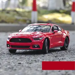 1:24 передовая игрушечная машинка из сплава, Ford mustang GT, литая металлическая модель, 2 открытые двери игрушечного автомобиля, драгоценная