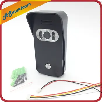 

For 2v1 7'' TFT LCD Wired Video Door Phone System Visual Intercom Doorbell Indoor Monitor wide angle Outdoor Infrared Camera