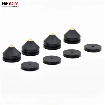 

HIFIDIY LIVE 4 Sets or 4 PCS speakers Stand Feet Foot Pad natural wood ebony loudspeaker box Spikes Cone Floor Foot Nail M23*20