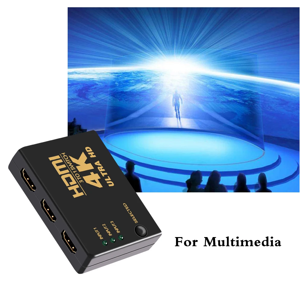 HDMI переключатель 3 порта 4K * 2K распределитель коробка Ультра HD для DVD HDTV Xbox PS3 PS4| |