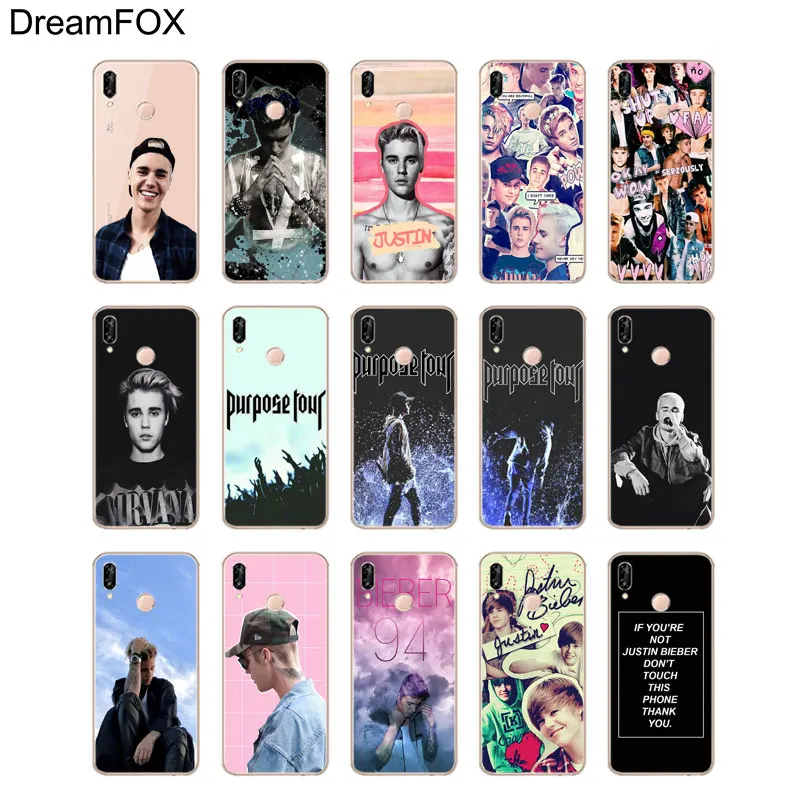 DREAMFOX L592 Justin Bieber Soft TPU Silicone Case Cover For Huawei Honor 6A 6C 7X 9 10 P20 Lite Pro P Smart 2019