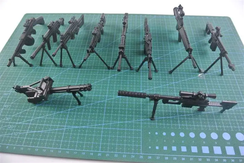Plastic Gun Model 18 Assemble Firearm MG42 Barrett Gatlin Rifle