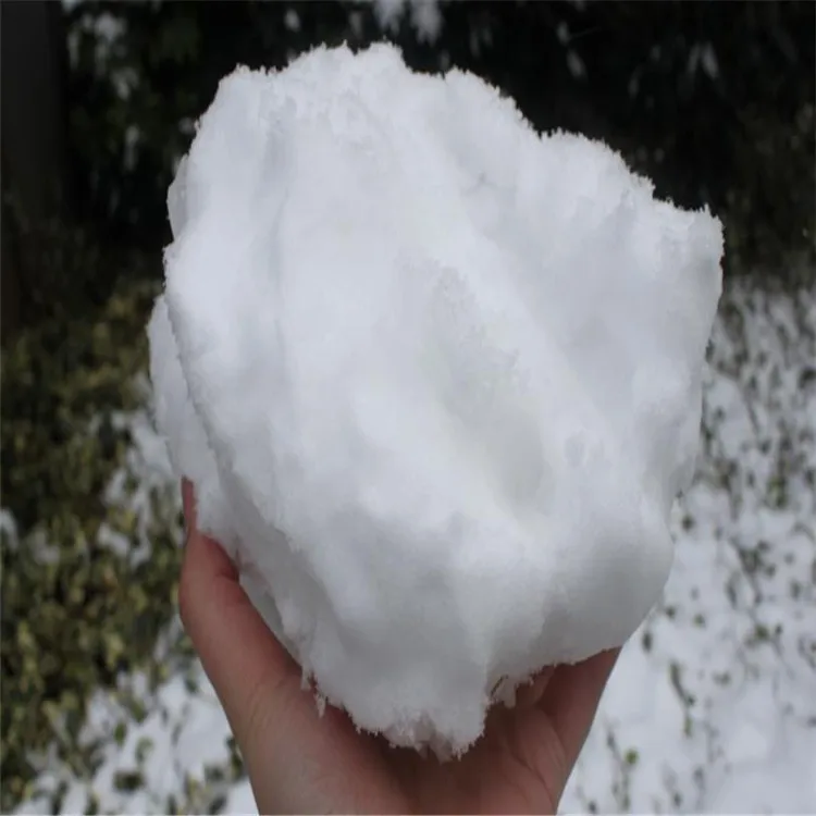 10pcs/lots White Frozen Snow Christmas Wedding Fake Magic Instant Snow Fluffy Super Absorbant Winter Decorations Party Navidad